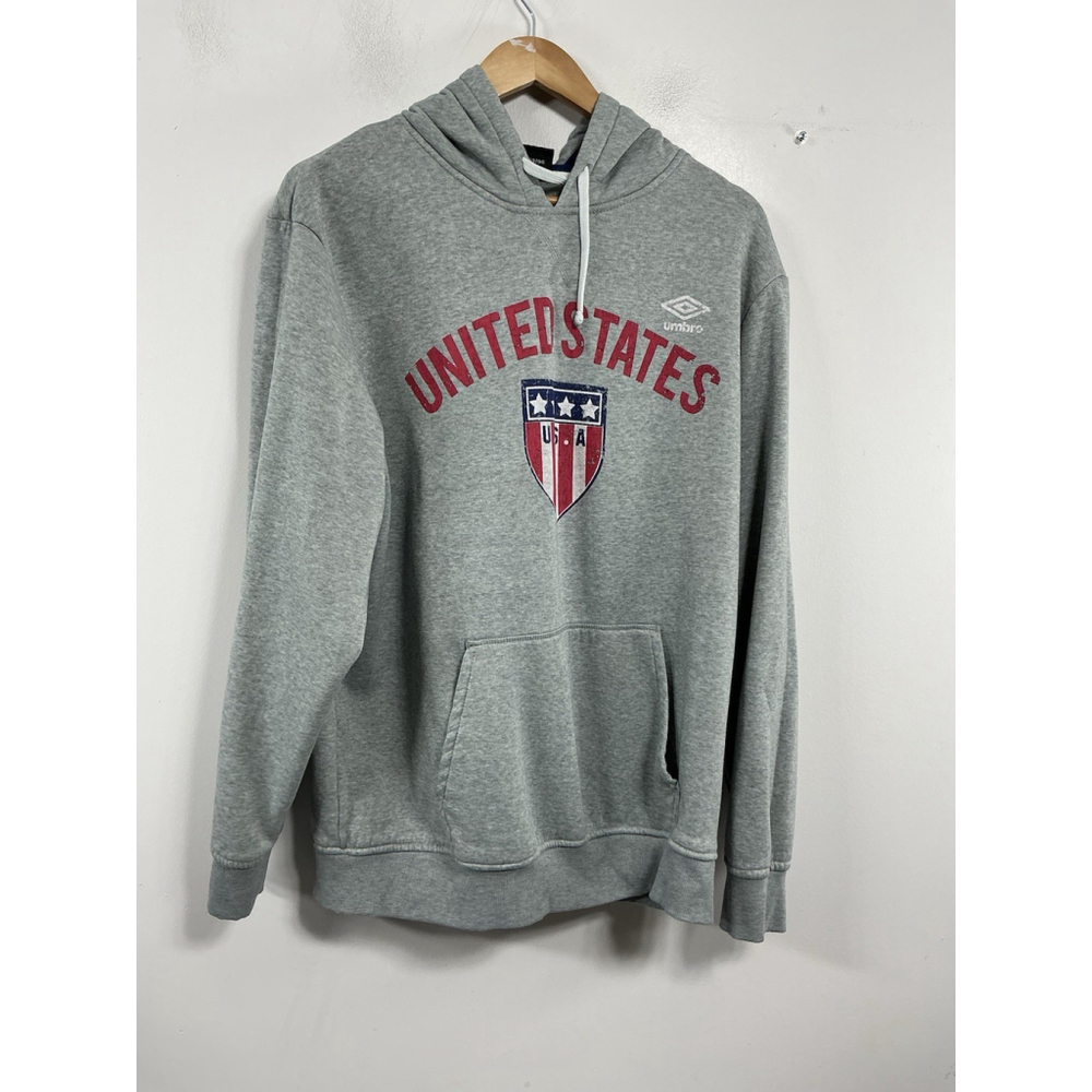 Adult Umbro Pullover USA Hoodie XL Gray